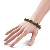 Natural Diopside Chips Beaded Stretch Bracelet BJEW-JB08081-3