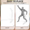 Clear Plastic Model Assembled Action Figure Display Holders ODIS-WH0038-94-4