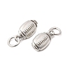 Sports Brass Charms KK-A289-04A-P-2