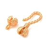 Brass Fold Over Clasps KK-CBA25B2-12G-3
