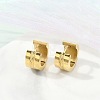 304 Stainless Steel Huggie Hoop Earrings for Women EJEW-C096-39G-1