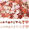 40Pcs 10 Styles Valentine's Day Theme Alloy Enamel Pendants ENAM-YW0008-63A-2