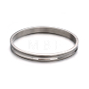 Tarnish Resistant Fashionable Unisex 304 Stainless Steel Bangles BJEW-L552-02D-6mm-1