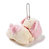 Velvet Dog Keychain HJEW-PW0005-08A-2