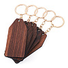 Walnut Wood Pendant Keychains KEYC-TAC0034-06E-3