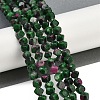 Natural Ruby in Zoisite Beads Strands G-A257-A13-01-2