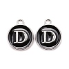 Platinum Plated Alloy Charms LS-ENAM-S118-02D-P-1