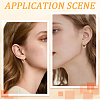 12Pcs Brass Micro Pave Clear Cubic Zirconia Hoop Earrings for Women EJEW-SC0001-97-5