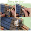8Pcs 2 Colors Zinc Alloy Cufflinks BUTT-GL0001-13-4