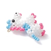 3D Glass Seed Beaded Horse Pendants PALLOY-MZ01215-4