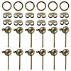 20Pcs Brass Ball Post Stud Earring Findings FIND-TA0011-06AB-2