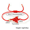 Handmade Christmas Tree Polyester Cord Braided Bracelets for Women AK7194-2-2