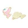 Alloy Enamel Pendants AL-CBA292F-01B-G-2