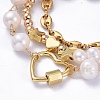 Beaded Bracelets & Link Bracelets & Chain Bracelets Sets BJEW-JB05509-2