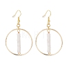 Natural White Jade Beads Dangle Earrings for Women EJEW-JE04710-01-1