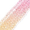 Transparent Glass Beads Strands X-GLAA-E036-07B-2