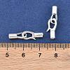 Brass Fold Over Clasps KK-CBA7392-01S-3