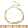 304 Stainless Steel Snake Chain Bracelets for Women BJEW-U019-04G-04-5