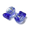 Handmade Foil Lampwork Fish Beads FOIL-Z001-01A-2