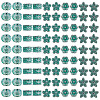 100Pcs 5 Styles Tibetan Style Alloy Beads FIND-TA0010-99ABG-2