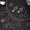 Unicraftale 30Pcs 3 Styles 201 Stainless Steel Linking Rings STAS-UN0057-16-2