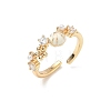 Ocean Brass Enamel Finger Rings RB-CBAD847-01B-G-1
