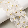 Raw Rough Natural Quartz Crystal Beads Strands G-Z131-J01-01-1