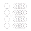 Brass Wine Glass Charm Rings Hoop Earrings KK-PH0028-01S-1