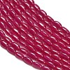 Lab Grown Red Corundum Beads Strands GG-CBAC488-02A-3