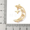 Brass Micro Pave Clear Cubic Zirconia Pendants KK-K378-01G-02-3