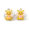 Alloy Enamel Pendants FIND-H024-08G-1