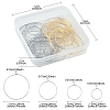 64Pcs 8 Style 316 Surgical Stainless Steel Hoop Earring Findings STAS-FS0001-33-5