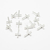 Brass Tiny Cross Charms KK-F718-08S-1
