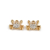 304 Stainless Steel Rhinestone Charms STAS-Z154-01G-02-1