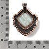 Natural Flower Amazonite Pendants G-A297-03R-20-3
