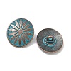 Tibetan Style Alloy Shank Buttons FIND-Z112-02-2