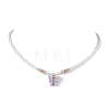 Glass Beads Necklaces NJEW-JN04725-4