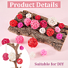 32Pcs 12 Styles Wicker Rattan Balls AJEW-SC0004-28-6