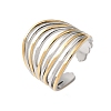 Multi-layer 304 Stainless Steel Cuff Open Rings RJEW-P192-07A-4