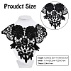 6Pcs 6 Style Milk Silk Embroidered Floral Lace Collar DIY-GF0005-42-2