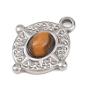 Natural Tiger Eye Pendants STAS-P434-03P-2