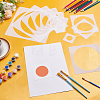 16Pcs 8 Sizes PP Plastic Hollow Out Drawing Painting Stencils Templates DIY-WH0699-92A-4