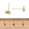 Brass Studs Earrings Finding KK-K383-01E-G-3