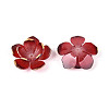 Flower Resin Bead Cap RESI-T059-19-2