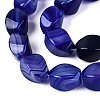 Dyed & Heated Natural Agate Beads Strands G-N359-14A-01-4