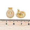 Brass Micro Pave Cubic Zirconia Stud Earrings EJEW-Z091-04G-O-3