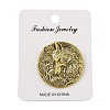 Retro Antique Golden Animal Alloy Brooches for Backpack Clothes JEWB-S040-02B-AG-2