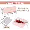 AHADEMAKER 4Pcs 4 Colors PU Imitation Leather Glasses Case AJEW-GA0005-19-3