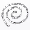 Trendy Men's Figaro Chain Necklaces NJEW-L450-06D-2