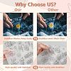 4 Sheets 11.6x8.2 Inch Stick and Stitch Embroidery Patterns DIY-WH0455-238-3